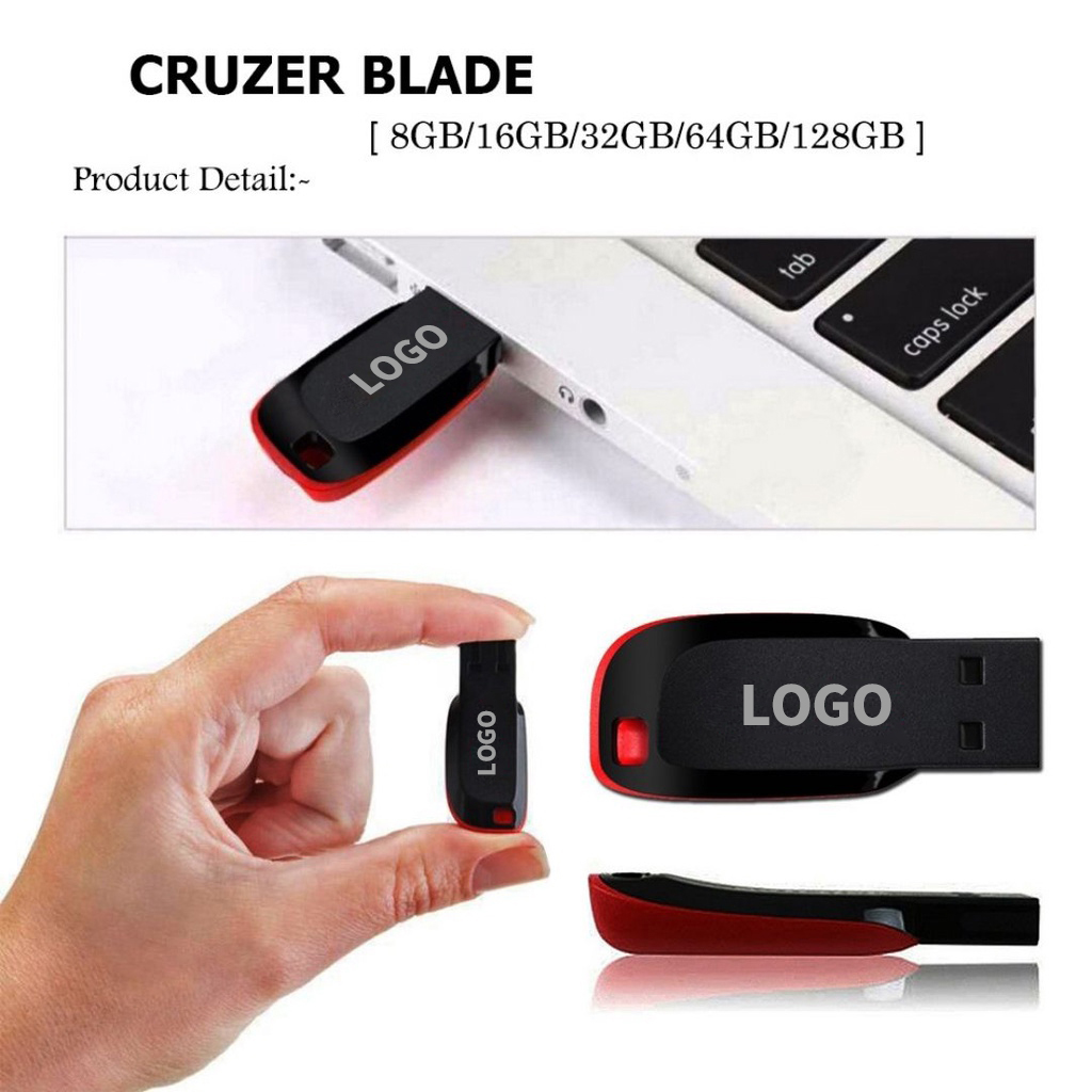 Custom Logo Metal Keychain USB Flash Drive 16GB 32GB 64GB - image 5